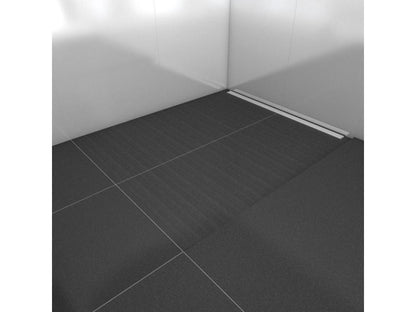 Récepteur à carreler 90x90 cm Chezlova - écoulement linéaire sortie sur le petit coté LZVP92082