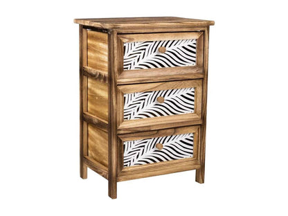 Chiffonnier En Bois Marron 40x29x58h LLVC46685