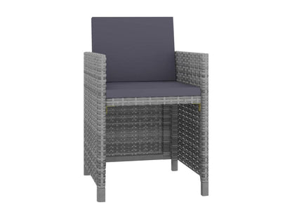 Salon de jardin 11 pièces avec coussins Résine tressée Gris DXRT67313