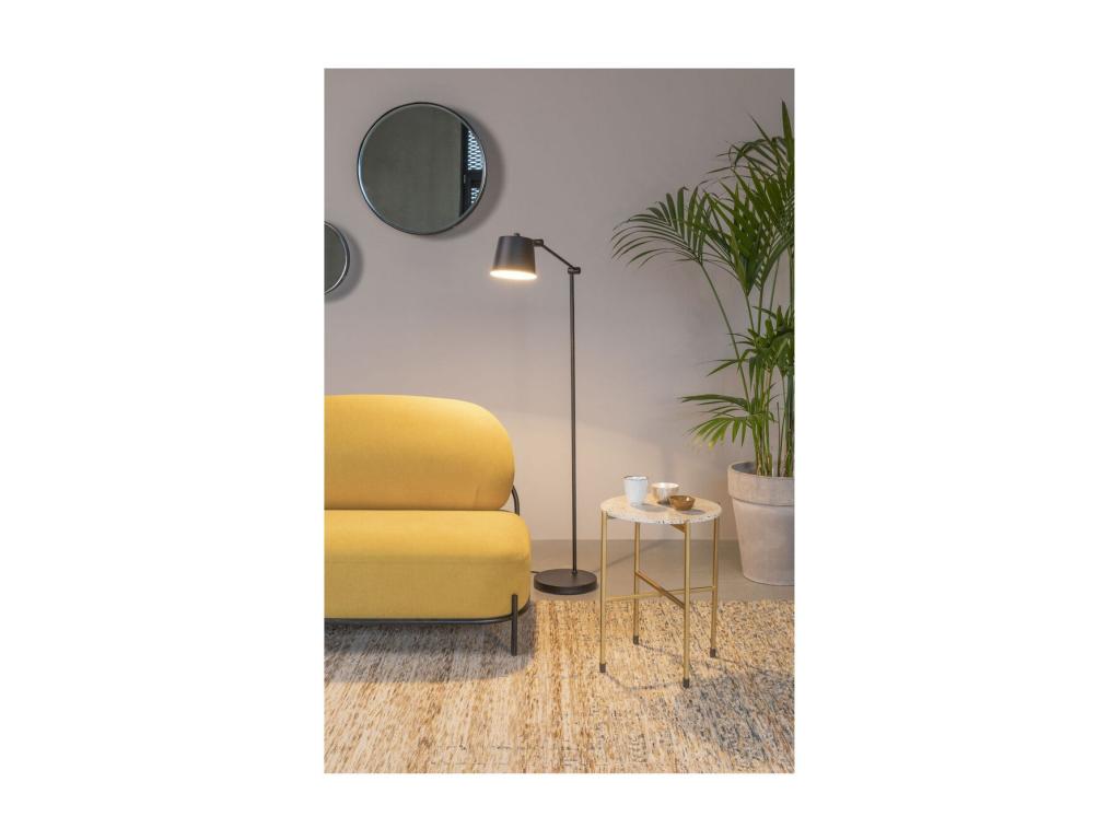 Chezlova - Petit canapé en tissu polyester jaune WHJF92089