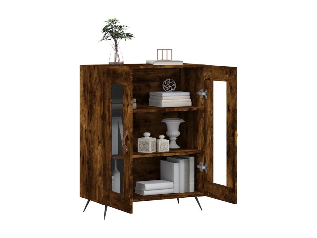 Buffet chêne fumé 69,5x34x90 cm bois d'ingénierie UPXP65767