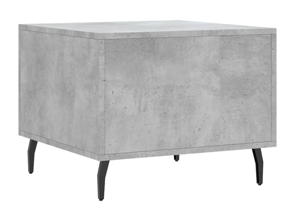 Tables basses 2 pièces gris béton 50x50x40 cm bois d'ingénierie EKHU71316