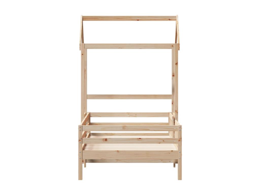 Cadre de lit avec toit 100x200 cm bois de pin massif YLLL66635