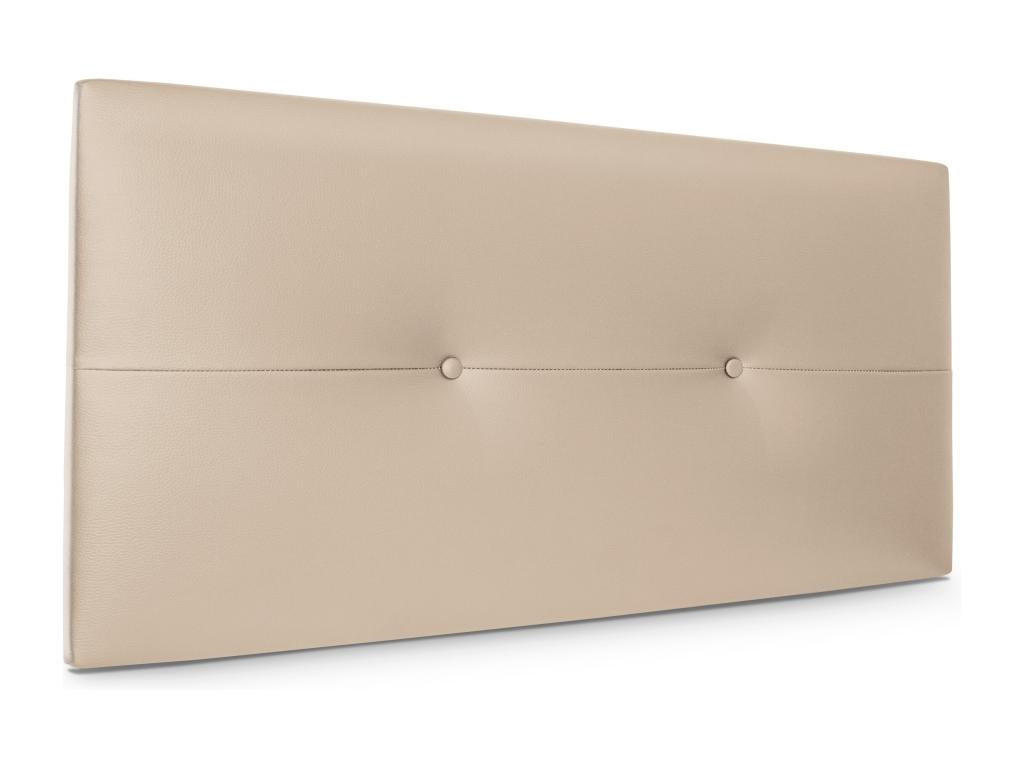 Chezlova Tête de lit en Similicuir avec Boutons 105x50cm Lits 105 - Beige SMUC57103