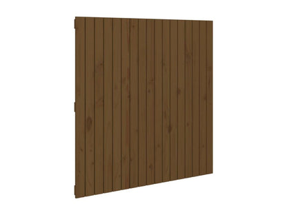 Tête de lit murale Marron miel 108x3x110 cm Bois massif de pin TNMR32815