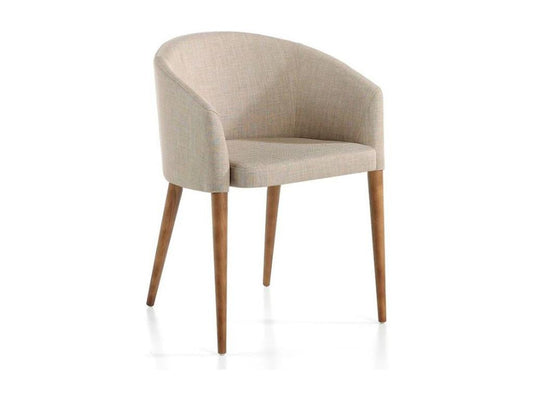 Fauteuil bois noyer et tissu Chezlova - Lot de 2-Couleur Chezlova 53 HKDJ34761