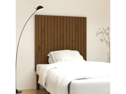 Tête de lit murale Marron miel 108x3x110 cm Bois massif de pin TNMR32815