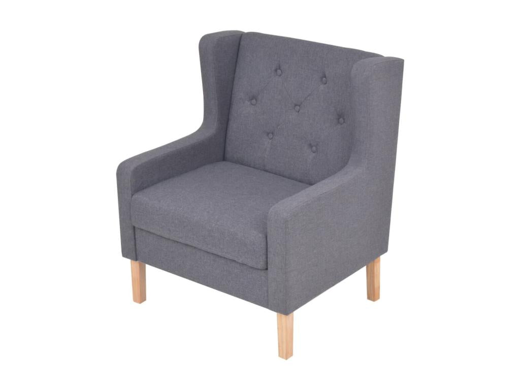 Fauteuil Gris Tissu YAAR70242