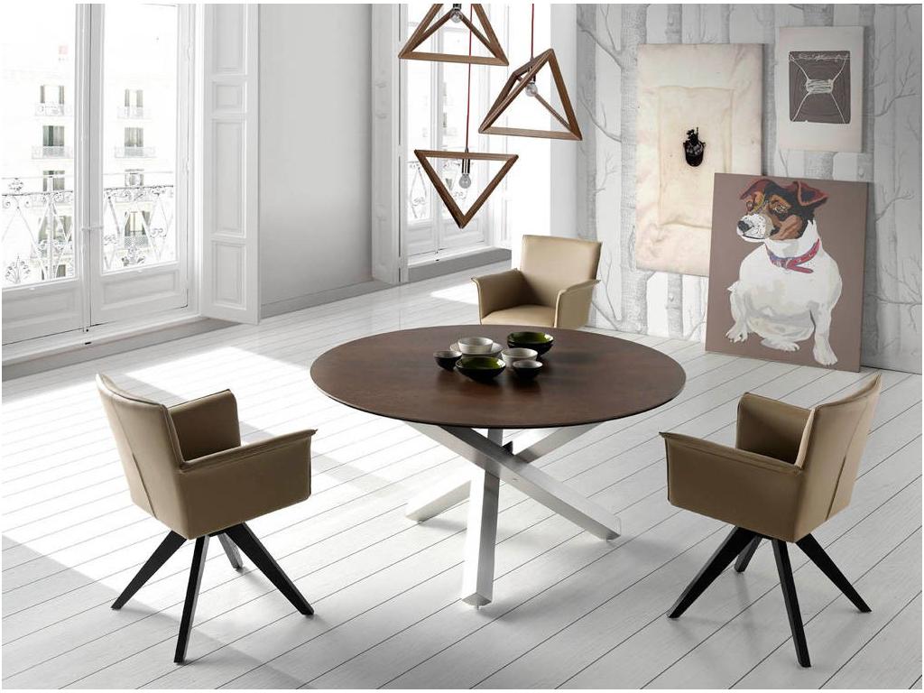 Chaise pivotante similicuir et pieds bois foncé Domopure-Couleur Domopure 90 Noir ZVPK00038