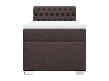 Sommier à Chezlova de lit avec matelas Marron foncé 100x200 cm WCFT68978