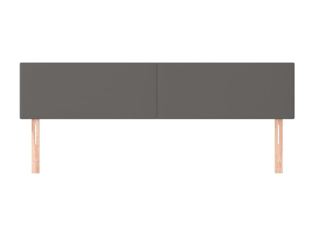 Têtes de lit 2 pcs Gris 90x5x78/88 cm Similicuir WTWH43755