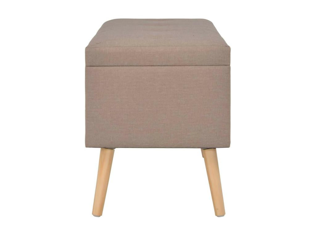 Tabourets de rangement 3 pcs Marron Tissu BGDN31844