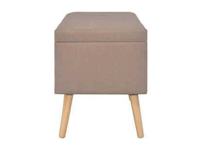 Tabourets de rangement 3 pcs Marron Tissu BGDN31844