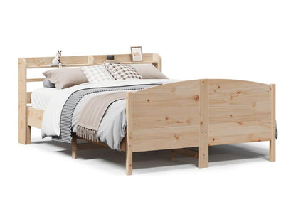 Cadre de lit sans matelas 160x200 cm bois massif de pin AXIG11370