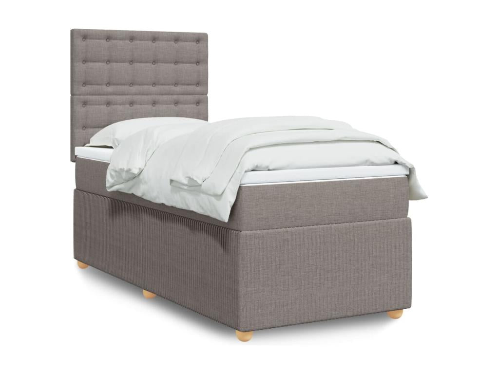 Sommier à Chezlova de lit avec matelas Chezlova 90x200 cm Tissu VYCC44582