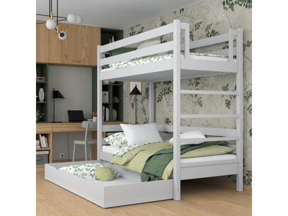 Lit superposé en bois - avec tiroir N03 Gris 90x200 YCCR77733