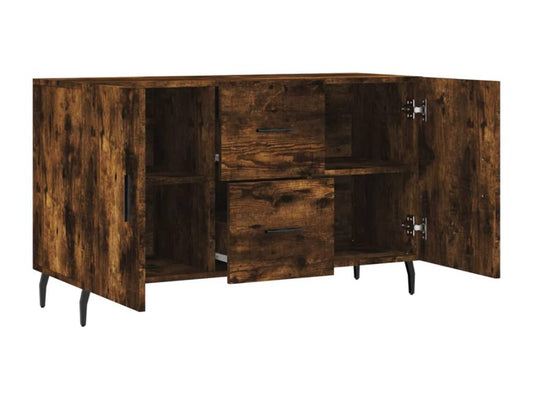 Buffet chêne fumé 100x36x60 cm bois d'ingénierie IQYA79794