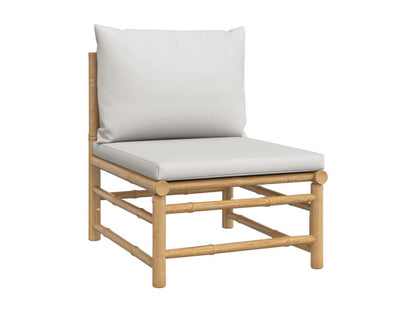 Salon de jardin 9 pcs avec coussins gris clair Chezlova JVZB74770