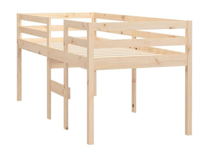 Lit haut 75x190 cm Bois de pin massif CWMI53619