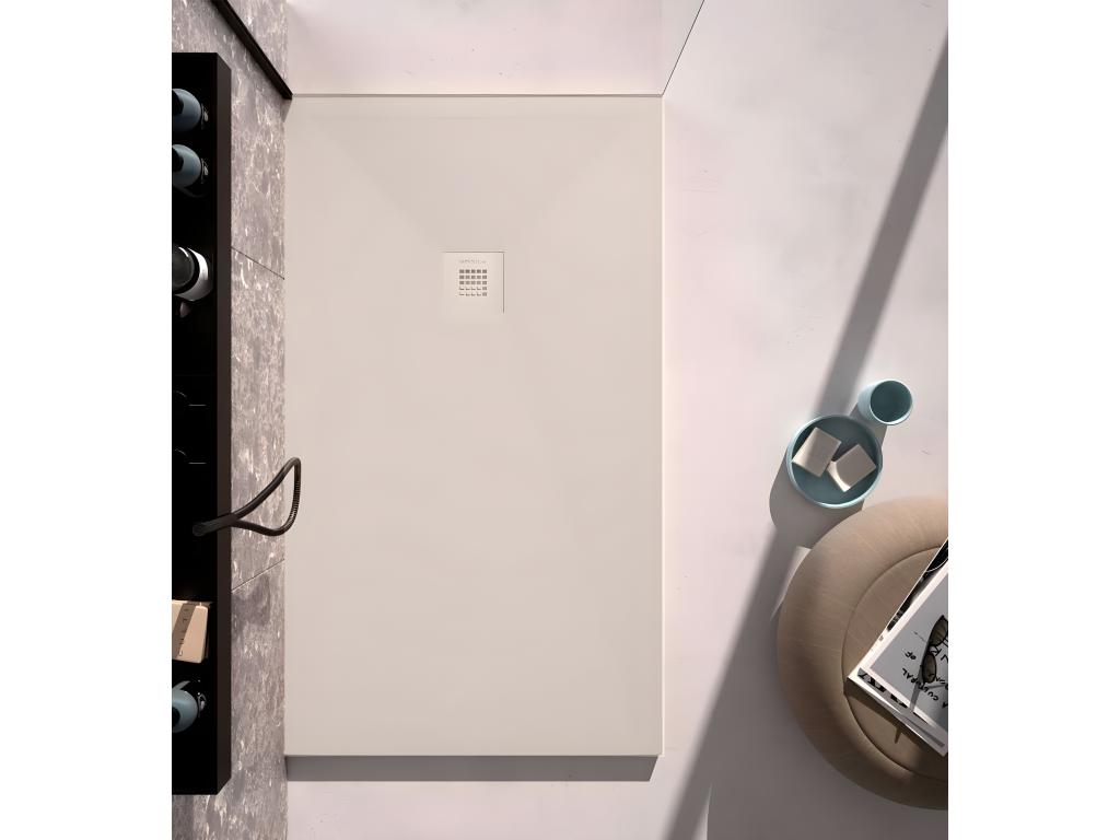 Récepteur de douche crème lisse Chezlova Plus grille de couleur - 150x90 cm DAKA93747