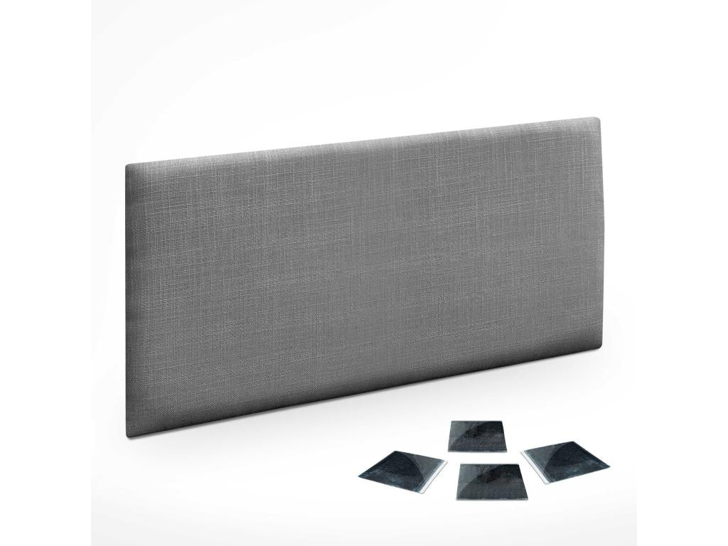 Chezlova Ensemble de 1 Panneau mural en lin autocollant absorption acoustique protection contre les chocs et têtes de lit Gris Foncé 50x40cm x1 VMCA35235