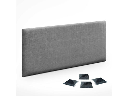 Chezlova Ensemble de 1 Panneau mural en lin autocollant absorption acoustique protection contre les chocs et têtes de lit Gris Foncé 50x40cm x1 VMCA35235