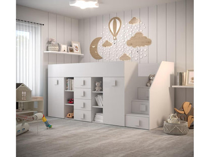 Chezlova 3P Lit superposé 248.5/123/93 blanc VSBX23585