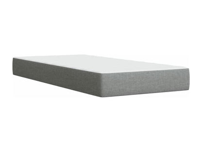 Sommier à Chezlova de lit avec matelas Gris clair 90x200 cm Tissu UTLK37010