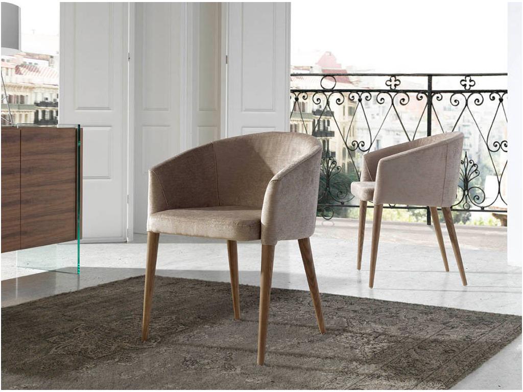 Fauteuil bois noyer et tissu Chezlova - Lot de 2-Couleur Chezlova 53 HKDJ34761