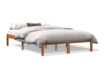 Cadre de lit cire marron 120x190 cm bois de pin massif JXLI97571