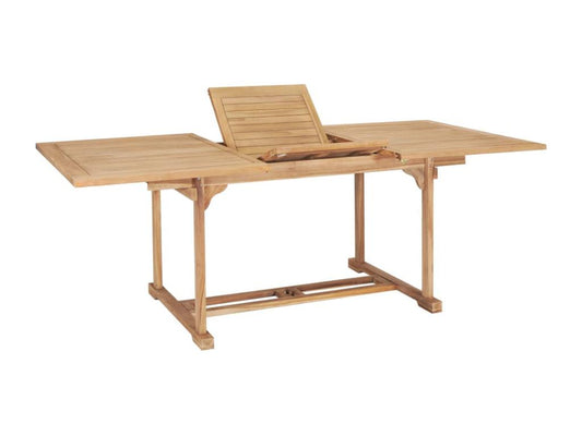 Table de jardin extensible 150-200x100x75 cm Teck solide ANPY88545