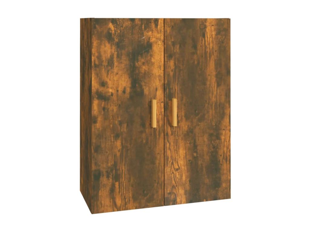 Armoire murale suspendue Chêne fumé 69,5x34x90 cm PJSR63011