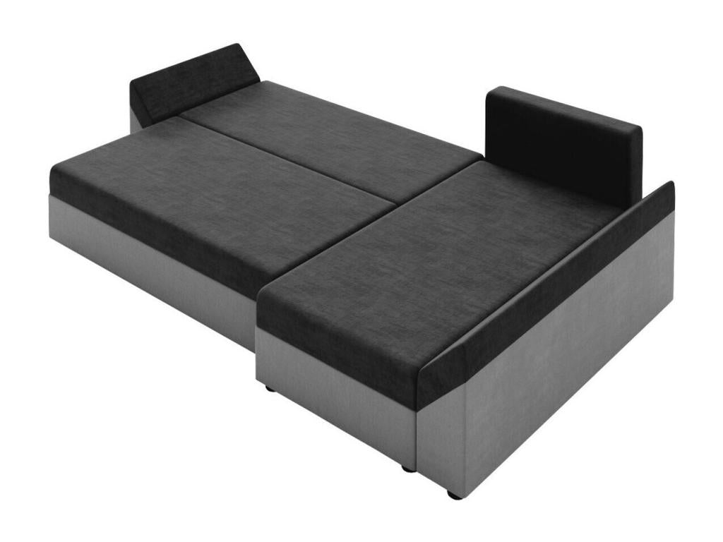 Canapé d'angle Chezlova 104 Brun clair Fonction de couchage Boîte de literie 240x140cm IMAI53373