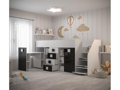 Chezlova 3P Lit superposé 248.5/123/93 blanc VSBX23585