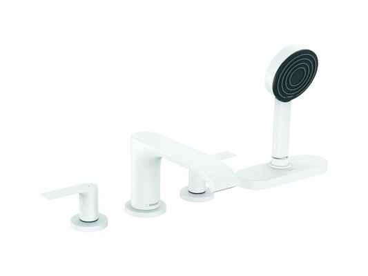 Robinet mitigeur bain douche 4 trous Chezlova Vivenis sBox blanc mat YAWE07680