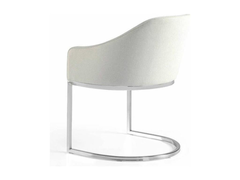 Fauteuil design simili cuir et pieds acier inoxydable Chezlova - Lot de 2-Couleur Chezlova 82 Chezlova CPCV80561