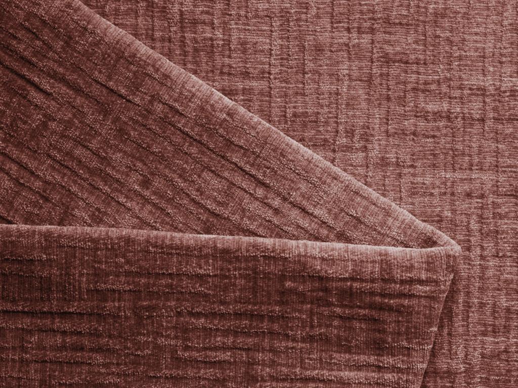 Pouf en tissu chenille - rose aigre - Chezlova LPIO39185