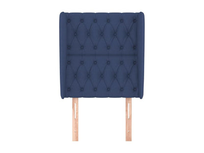 Tête de lit avec oreilles Bleu 83x23x118/128 cm Tissu DWNP20600