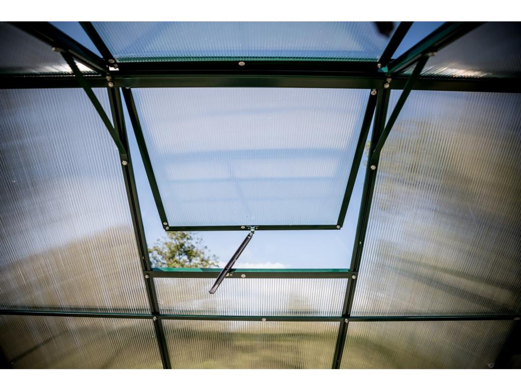 Serre de jardin structure aluminium couleur verte QLDE76692