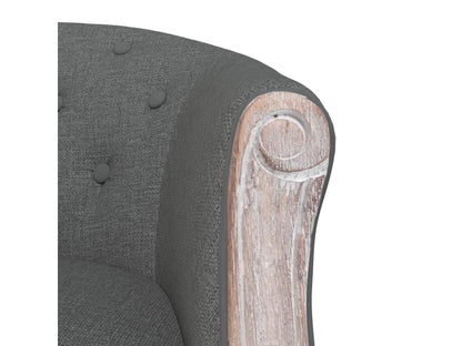 Chaise à manger Gris foncé Tissu VSUK86049