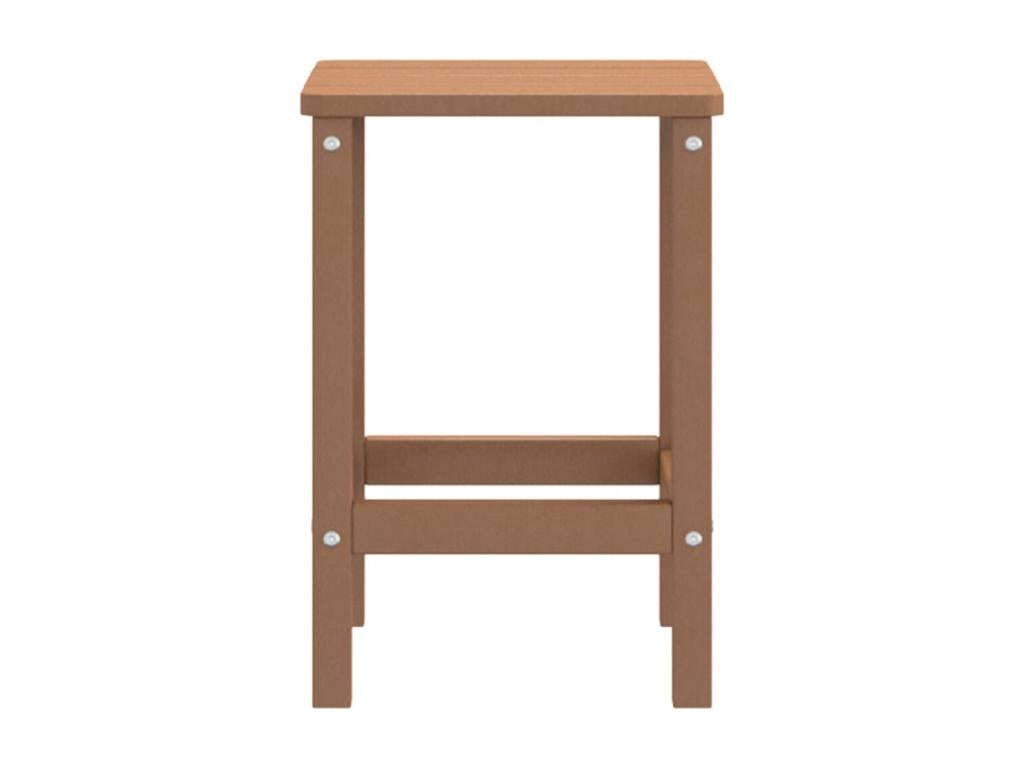 Table de jardin Decohaute Marron 38x38x46 cm PEHD HRKI64018
