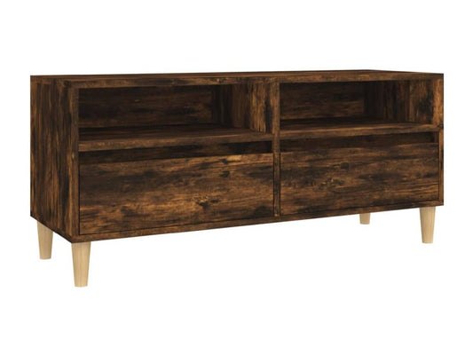Meuble TV chêne fumé 100x34,5x44,5 cm bois d'ingénierie PEPC77419