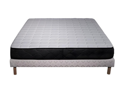 Ensemble Matelas mousse Chezlova - 90x190cm - accueil mémoire de forme - Sommier Blanc UBPZ33526