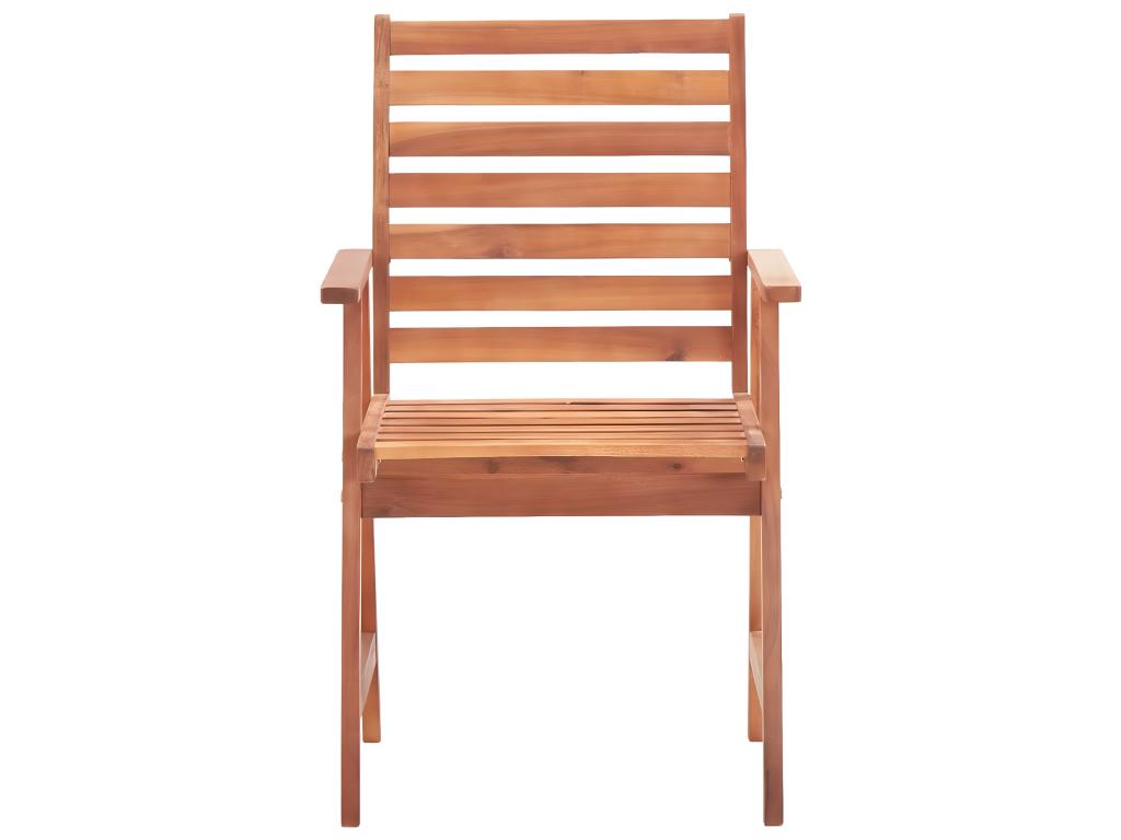 Chaises à manger d'extérieur lot de 2 et coussins Chezlova massif FYDX93598