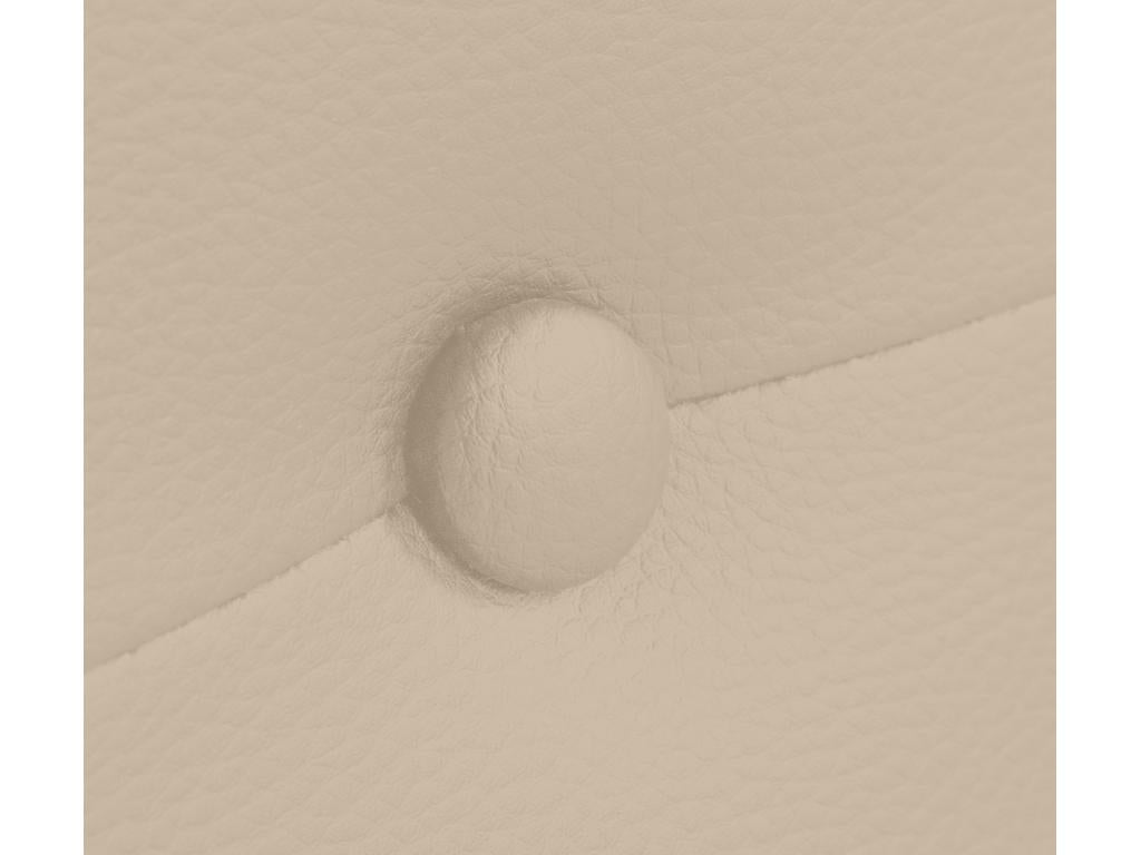 Chezlova Tête de lit en Similicuir avec Boutons 105x50cm Lits 105 - Beige SMUC57103
