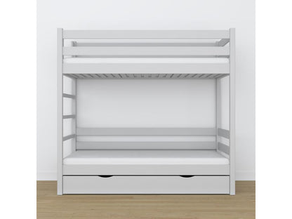 Lit superposé en bois - avec tiroir N03 Gris 90x200 YCCR77733