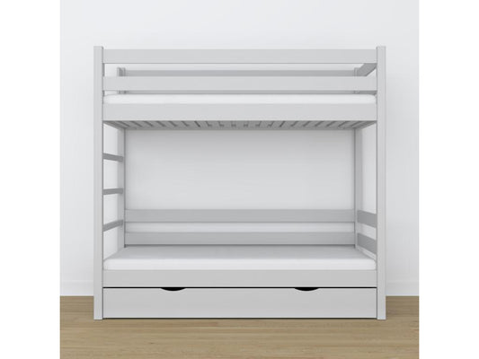 Lit superposé en bois - avec tiroir N03 Gris 90x200 YCCR77733