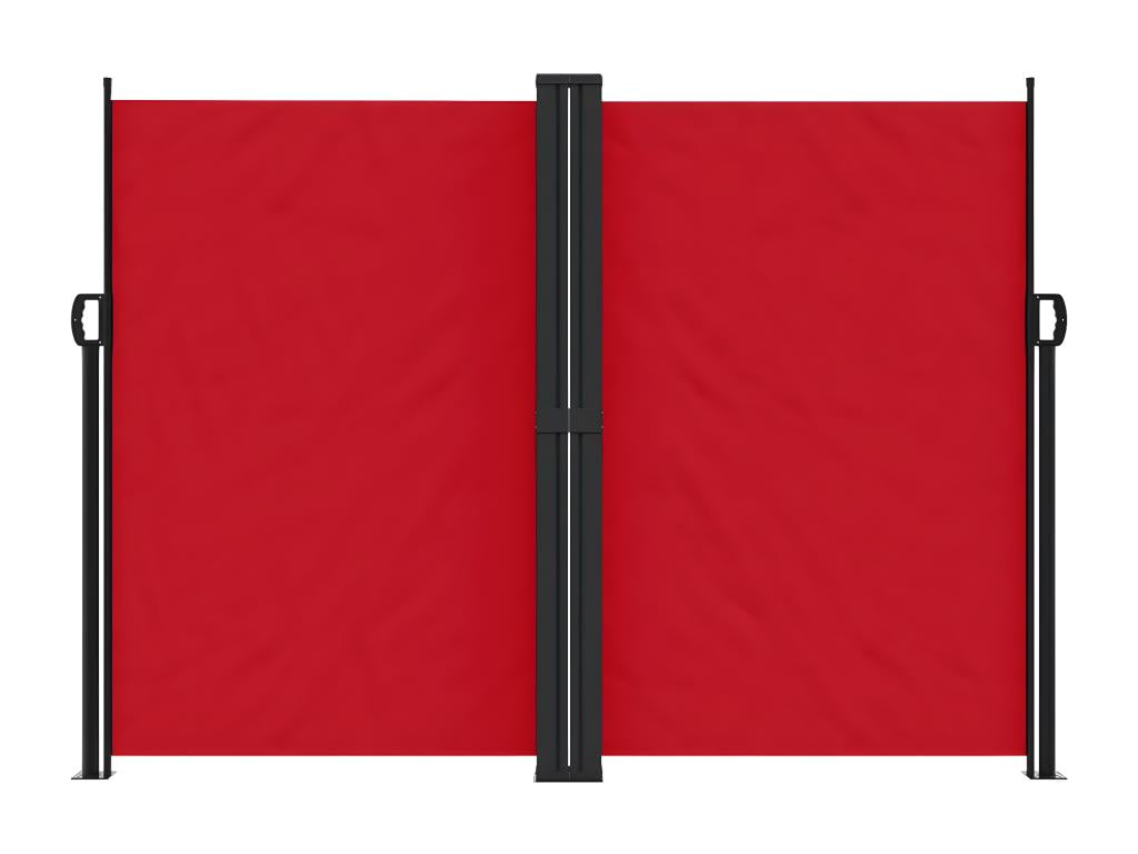 Auvent latéral rétractable rouge 180x600 cm AXGD09572