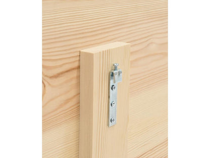 Tête de lit en bois de pin couleur blanche décapé 160x80cm - Chezlova LUUD67184