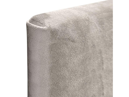 Chezlova Tête de Lit Velours Lisse 90x105 avec Pieds de Lit 80/90 - Beige MMBH98442